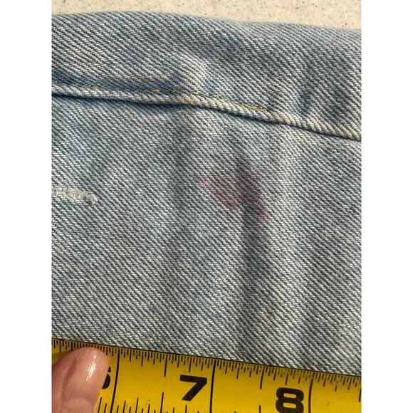 Levis Jeans Premium Shorts 501 Original Fit Distressed Women's Sz 28 Boho B14 - Picture 7 of 7